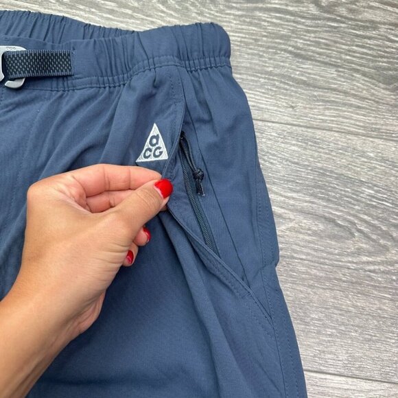 Nike ACG Repel Hiking Trail Pants Blue Size Medium M Straight Leg FN2450-437 New - Picture 5 of 16
